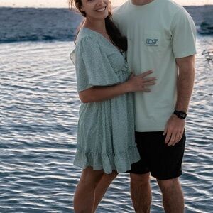 Mini dress with cutout back